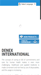 Mobile Screenshot of denexinternational.com