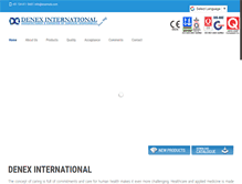 Tablet Screenshot of denexinternational.com